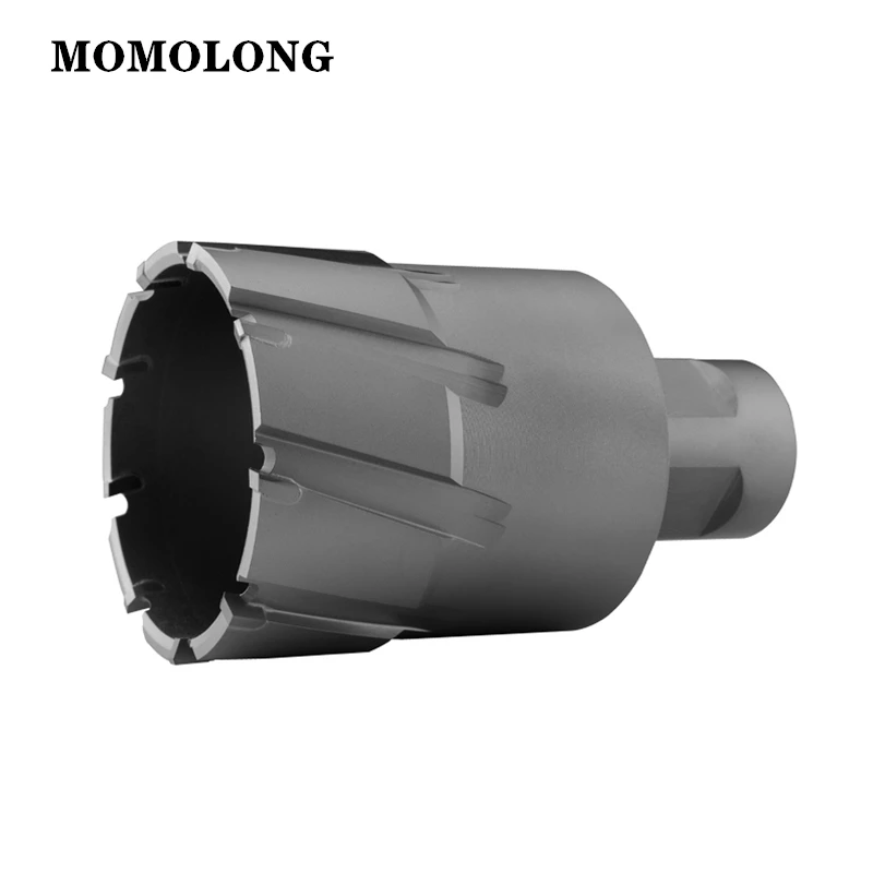 Pemotong Melingkar TCT dengan Batang Weldon 3/4 ", Bor Inti Paduan Karbida 2", Gergaji Lubang dengan Kedalaman Pemotongan 50Mm 12-65Mm X 50Mm