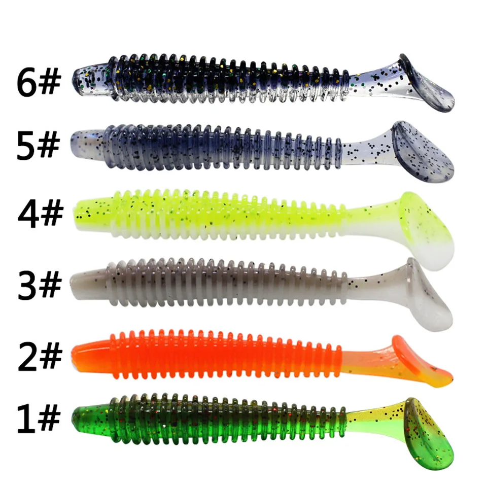 Walk Fish Swing Impact FAT Fishing Lures 50mm 60mm 75mm Paddle Tail Lures Wobbler Fishing soft Lure For bass Silicone Bait