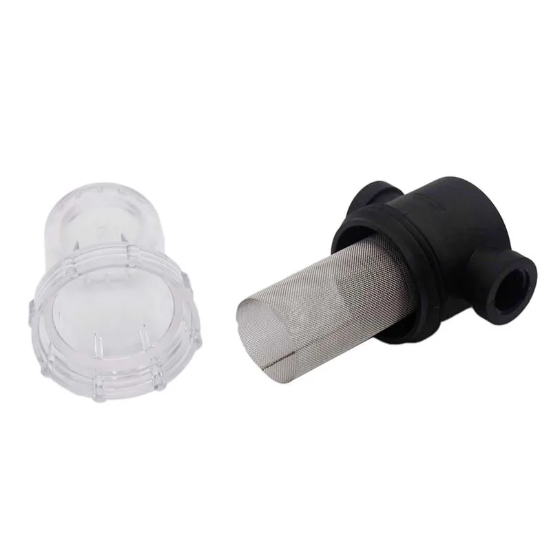 Water/Beer Clear Filter Canister Housing with 40 Micron Stainless Steel Mesh Homebrew Water & Beer Filtering Equipment
