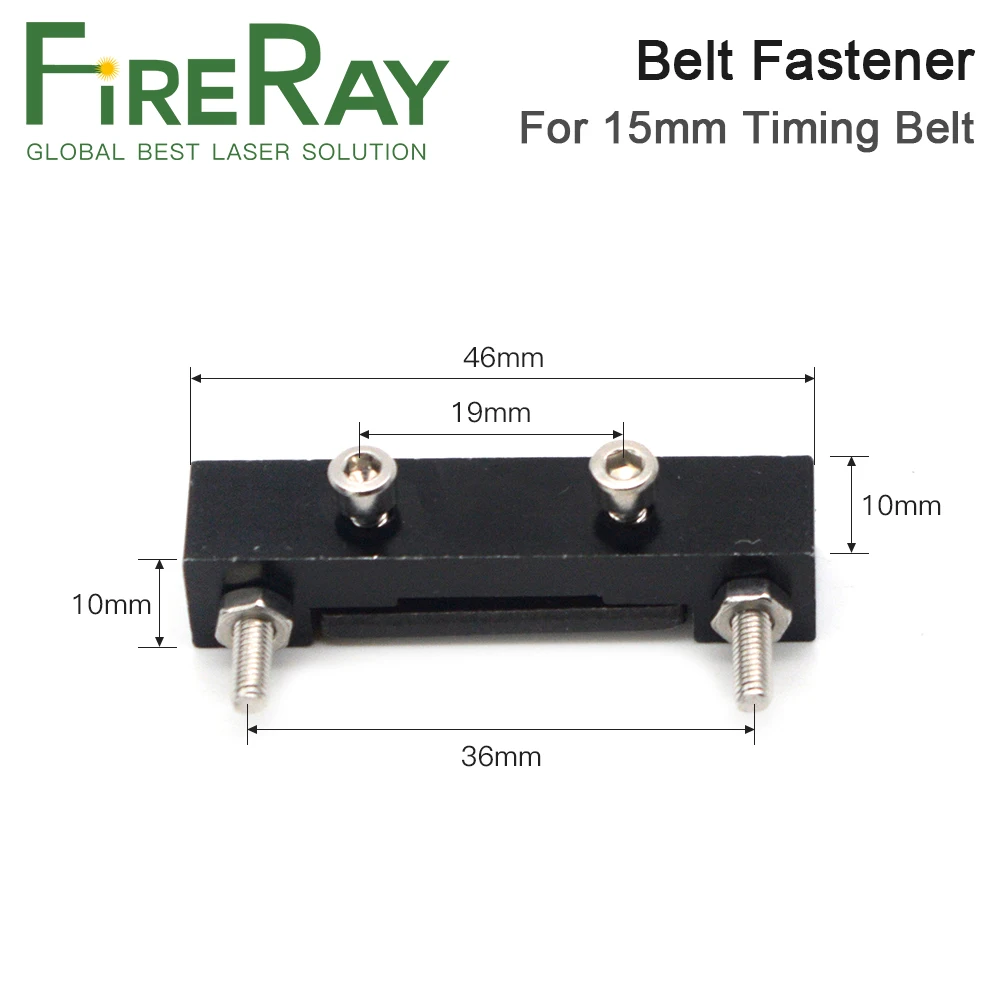 Chiusura a cinghia FireRay per trasmissione a cinghia dentata aperta da 15mm di larghezza HTD-3M per parti di macchine utensili Hardware asse X/Y