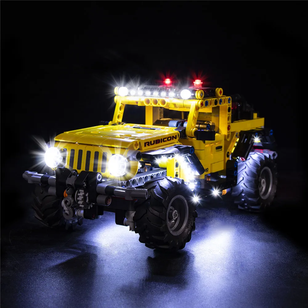 Led Light Kit For 42122 Jeep Wrangler (only Led Light, No Block Kit)