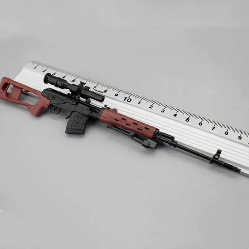 1/6 Scale SVD Sniper Rifle Assembly Weapon Model Kit Soldier Accessories