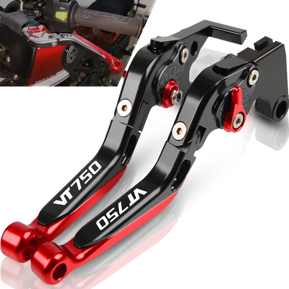 

Motorcycle Accessories Folding handbrake Extendable handle Adjustable Brake Clutch Levers For HONDA VT750 CACE 1998 1999 2000