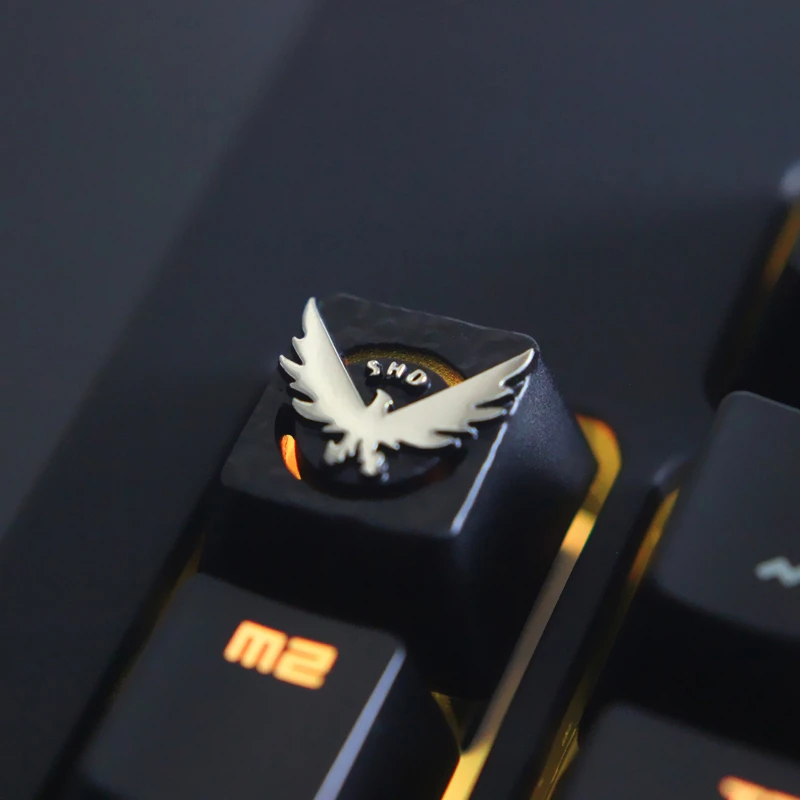 Mechanical Keyboard Keycap Keystone 1 pc Tom Clancy Division Theme Zinc Aluminum Alloy Metal R4 Height MX Axis Custom DIY Game