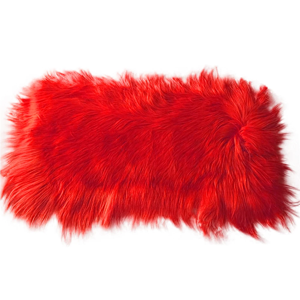 High quality Long hair goat fur rug Kidassia real goat fur plate for garments