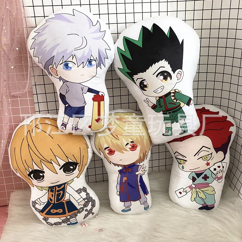 

10cm Anime HUNTER×HUNTER Plush Doll Kurapika Killua Zoldyck Chrollo Lucilfer GON·FREECSS Hisoka Soft Stuffed Plush Pillow Toy