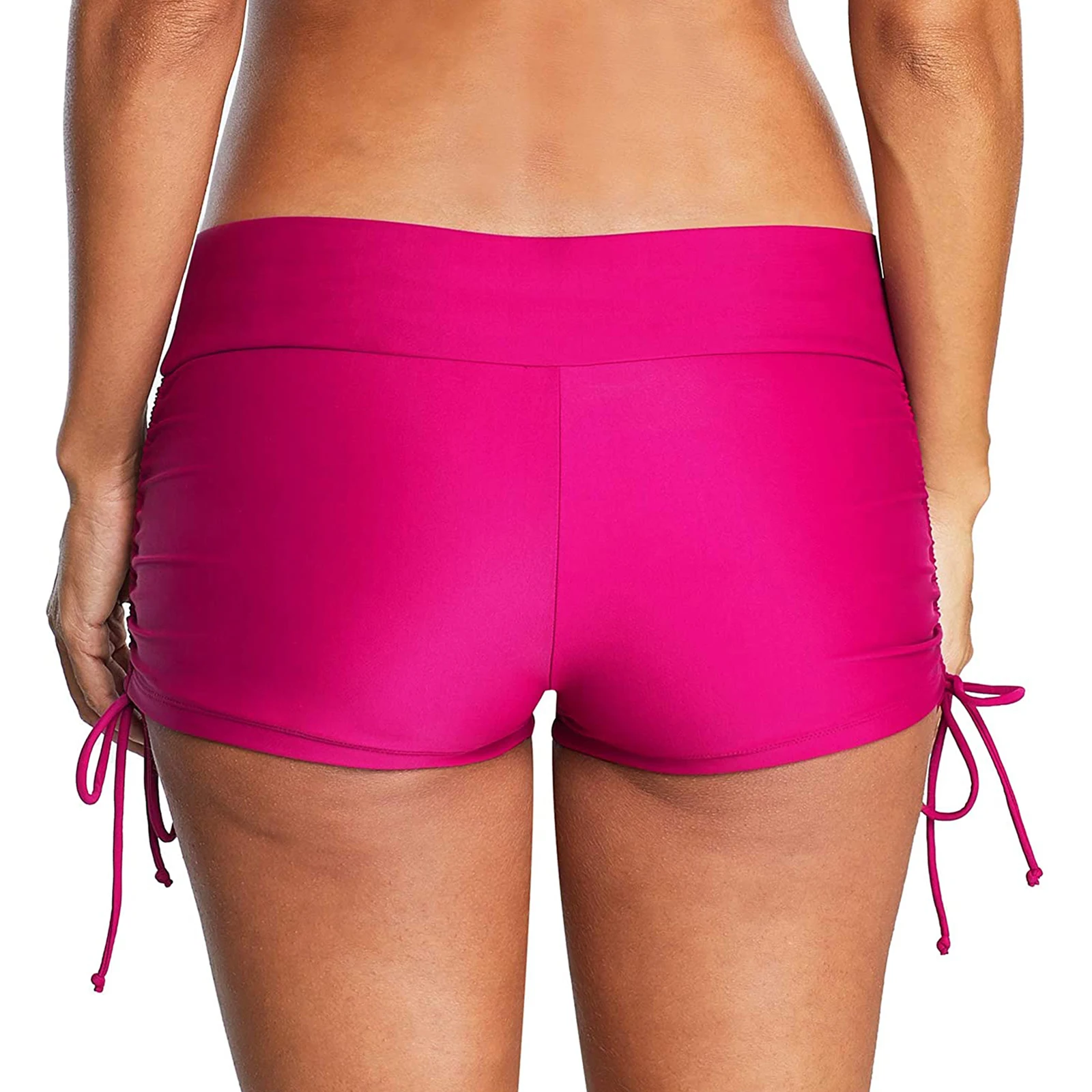 2022 novas mulheres verão nadar shorts cintura alta lados cordão estiramento esportes boyshorts tankini bottoms