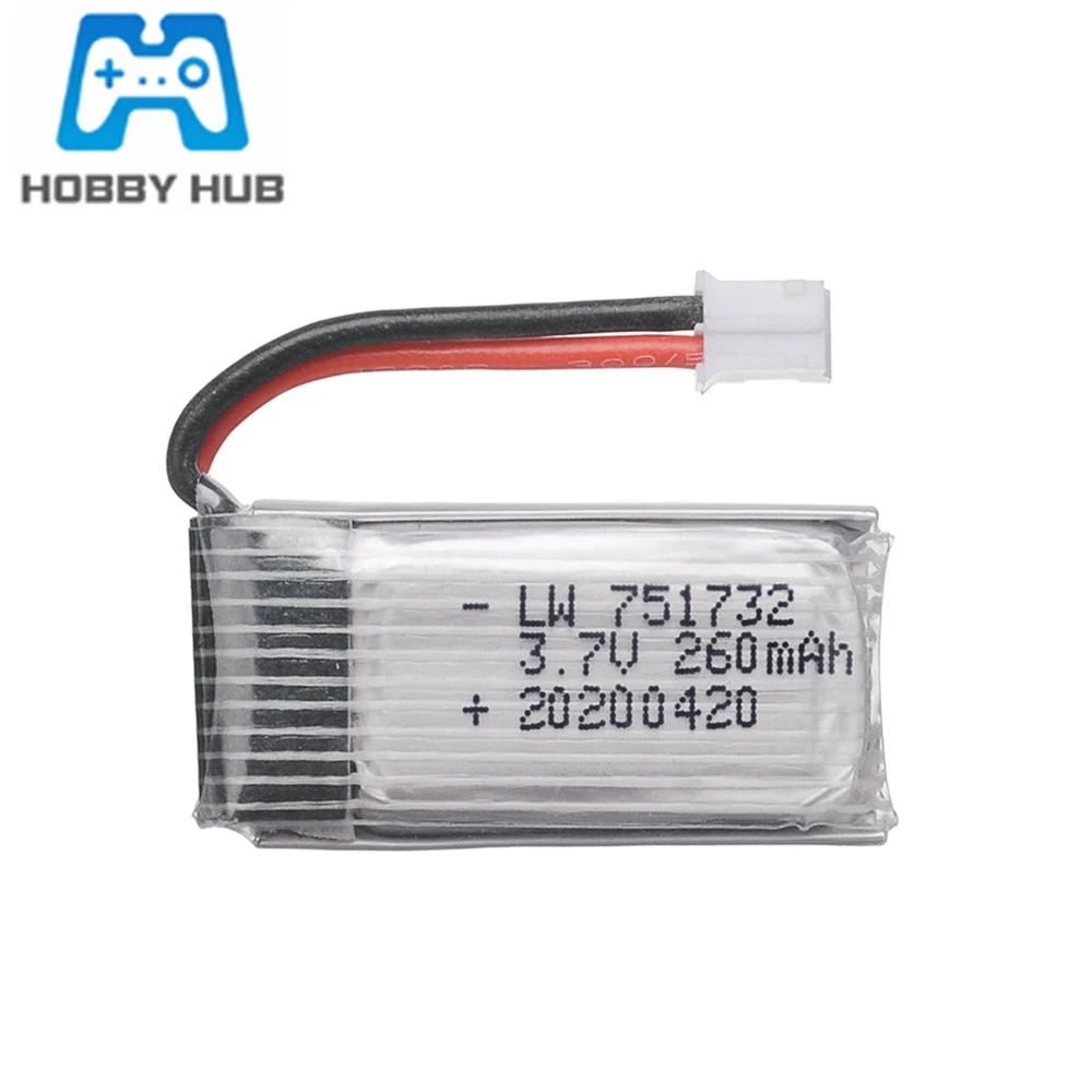 H36 Original battery 3.7V 260mAh For Eachine E010 E011 E012 E013 Furibee F36 RC Quadcopter Parts 3.7v Lipo Battery 1-5pcs