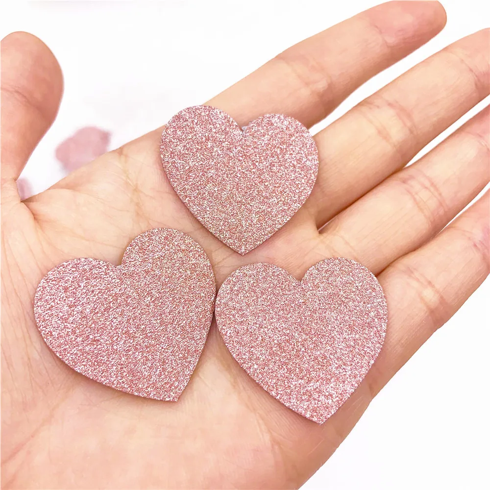 100Pcs 3cm Rose Gold Heart Star Shape Table Confetti Wedding  Glitter Paper Confetti Gifts Box Filler Birthday Party Supplies