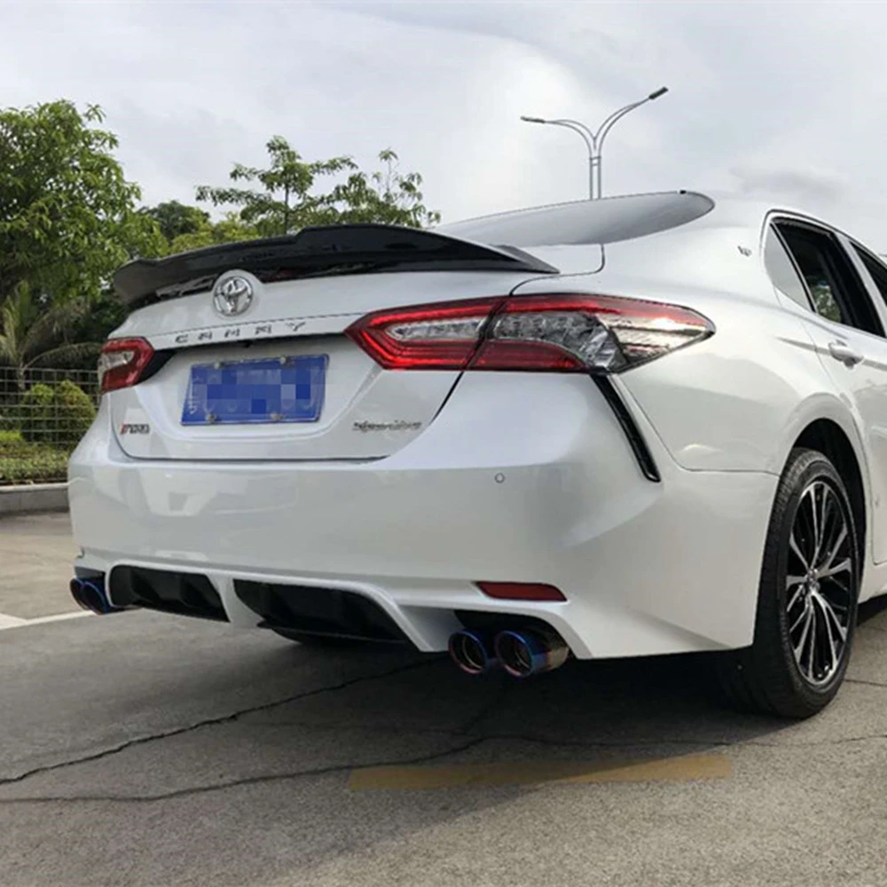 SHCHCG For Toyota Camry Spoiler 2018 ABS Plastic Material  Primer Color Rear Boot Trunk Wing Rear Roof Spoiler Car Accessories