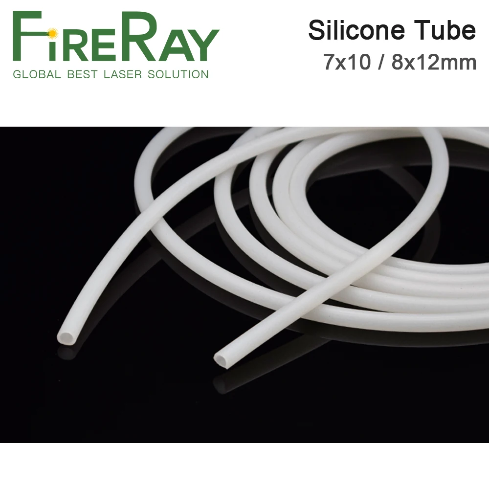 Silicone Tube 7x10mm 8x12mm Water Pipe Flexible Hose For Water Sensor & Water Pump & Water Chiller For CO2 Laser Cutting Machine