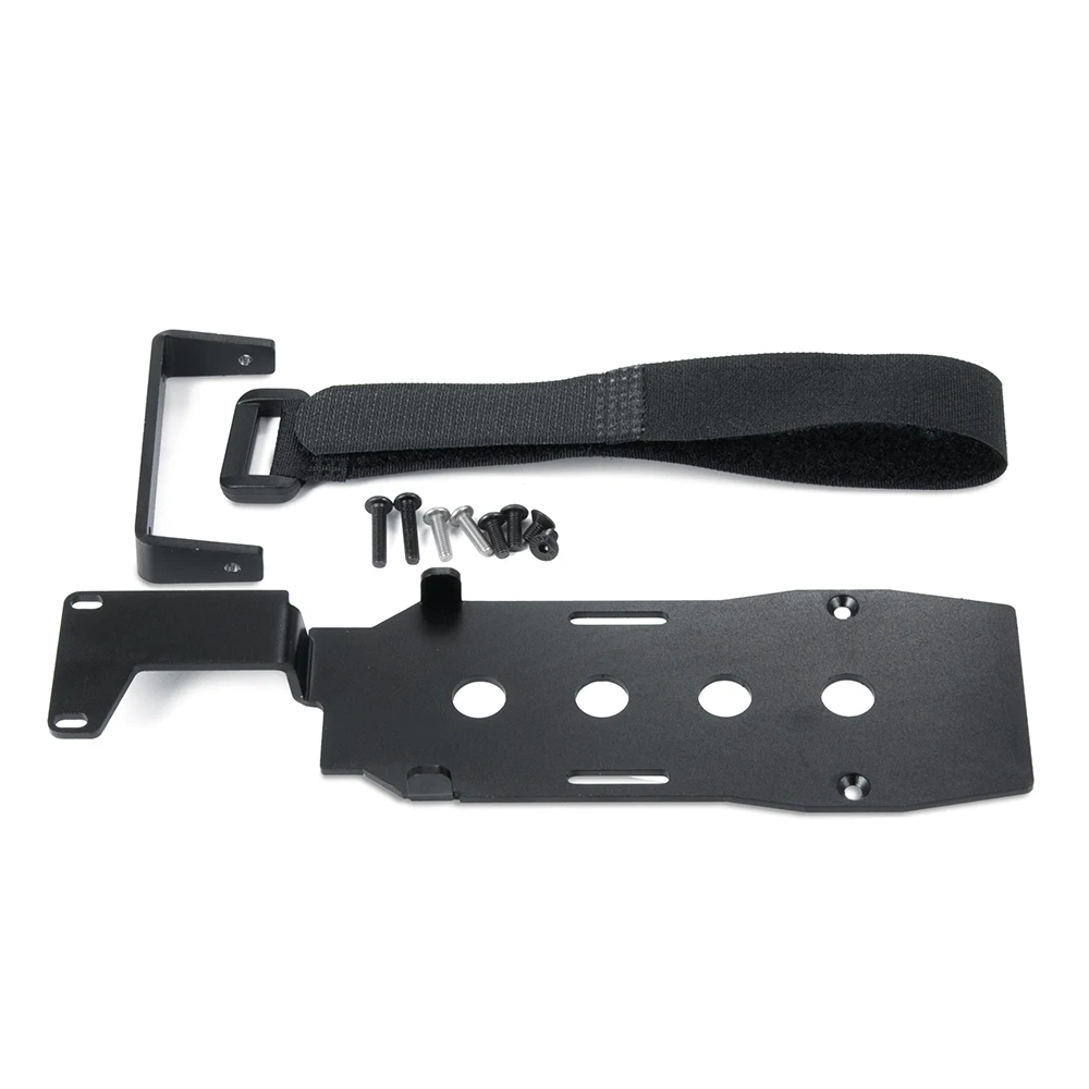 AXSPEED Metal Battery Mounting Plate Tray with Belt for TRX-4 TRX4 Bronco Blazer 1/10 RC Crawler Car Model Upgrade Parts