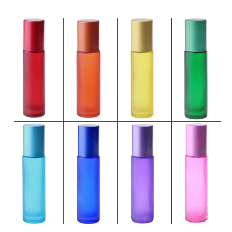 5/10/50 Stück 10 ml Roll-On-Flasche, dickes Milchglas, Parfümflasche, nachfüllbar, leerer Roller, Fläschchen für ätherische Öle – Detail 6