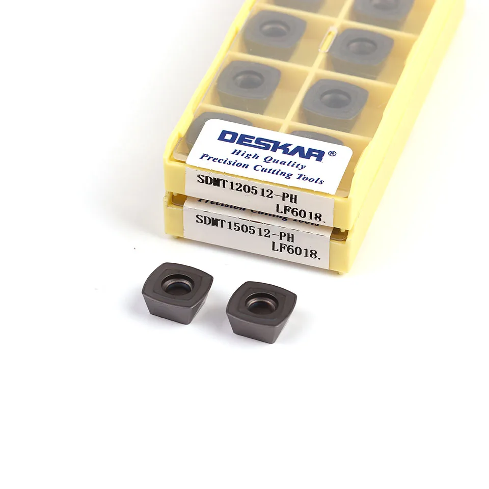 DESKAR SDMT120512 PH SDMT150512-PH LF6018 inserti di fresatura inserti in metallo duro utensili da taglio tornio CNC prodotti di alta qualità