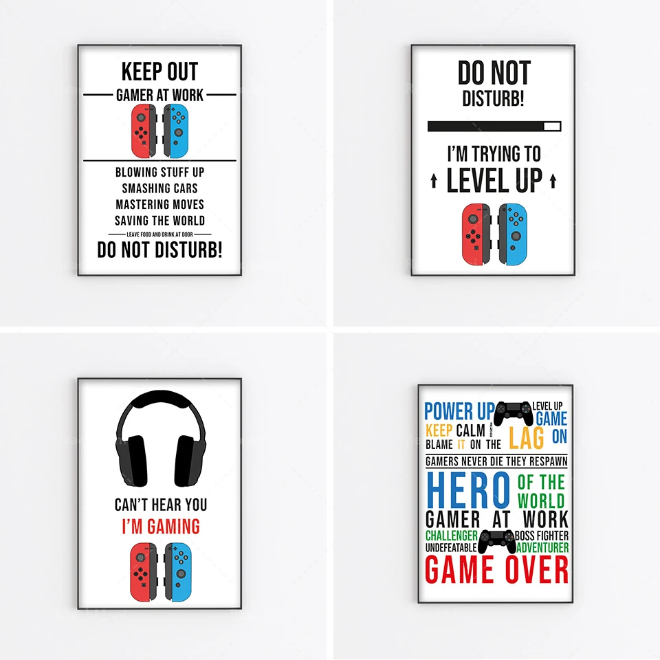 Playstation video game decoration-game poster printing-gift wall art for boy's bedroom