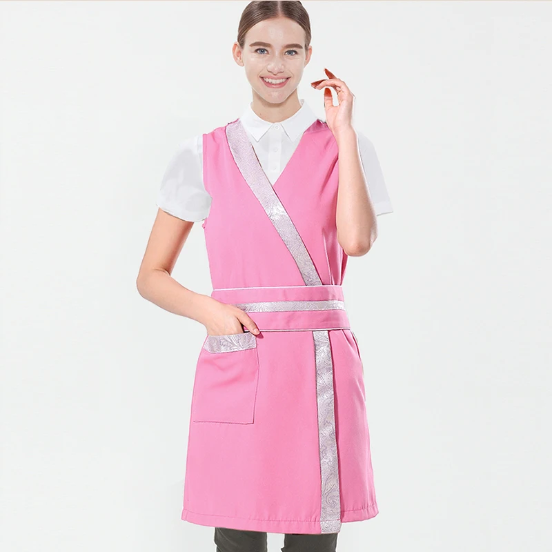 

Summer Beauty Salon Health Apron workwear beauty manicurist service women's vest vest covered Apron