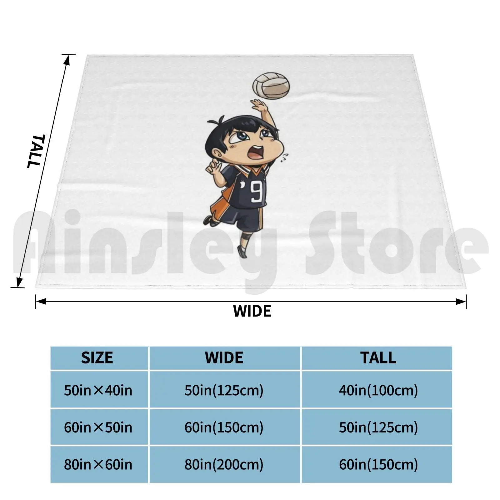 Kageyam Blanket Fashion Custom 194 Kageyama Anime Manga Kageyama Tobio Hinata Haikyu Volleyball