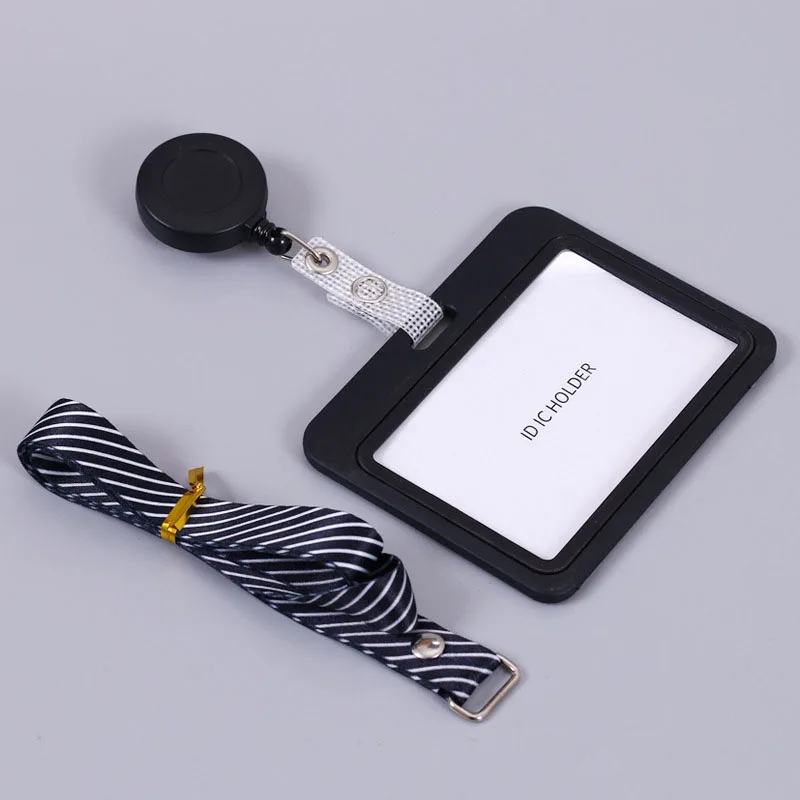 Two Color The Vertical And Transverse Style Retractable Card Holder Badge Reel Nurse Exhibition Enfermera Girl And Boy Name Card