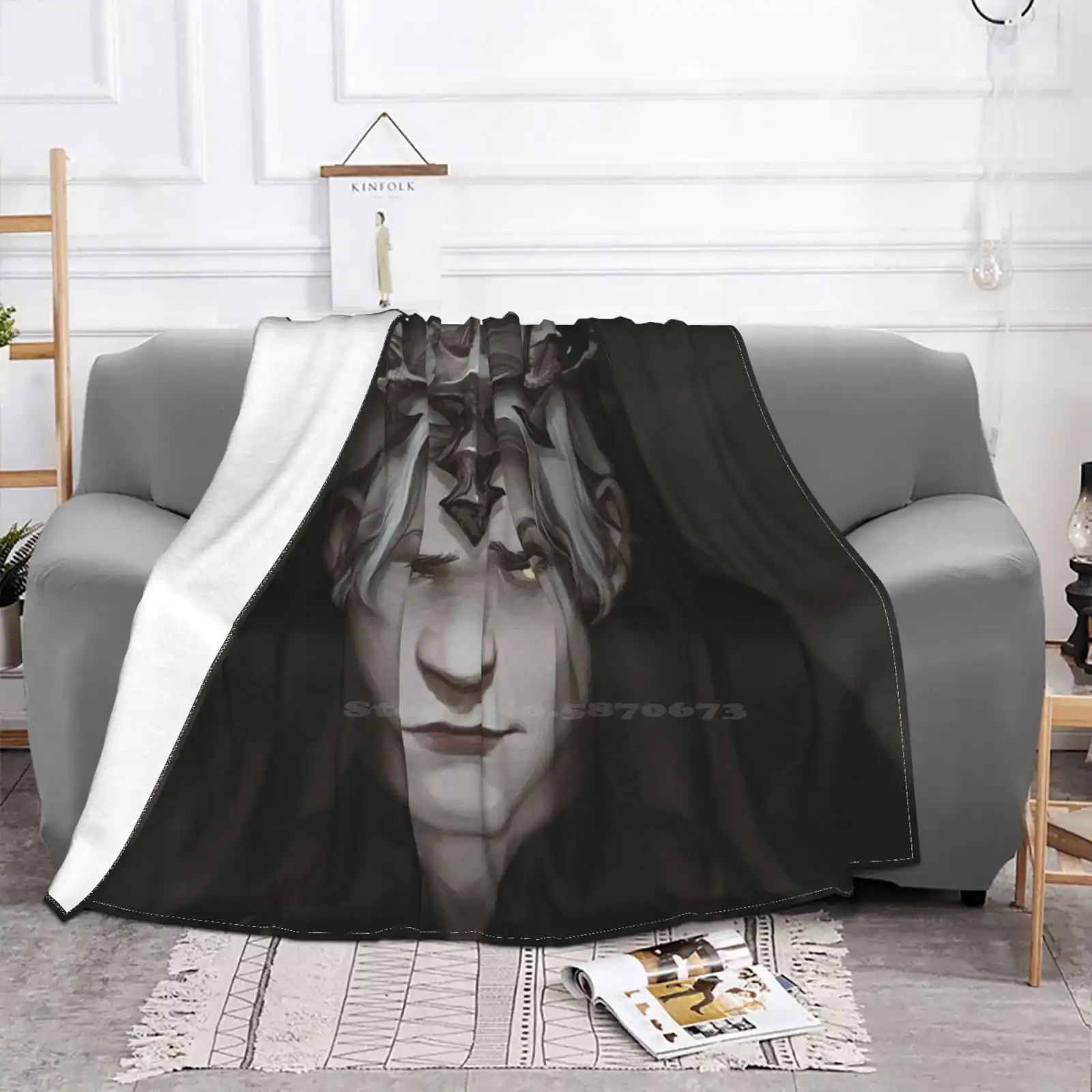 Veil Latest Super Soft Warm Light Thin Blanket Ffxiv Ff14 Final Fantasy Xiv Shadowbringers Emet Selch Hades Ascian Dark Veil