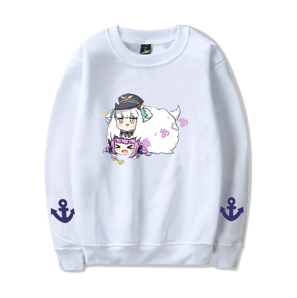 HOLOLIVE VTuber minato aqua Print Loose Tops Sweater Series Women/Men Clothes Turtlenecks Youthful Kawaii Oversized Sweatshirt