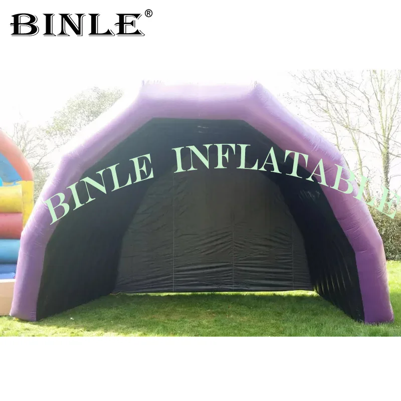 Medium size 7x4x4m purple inflatable stage cover inflatable stage roof giant inflatable marquee for concert music festival