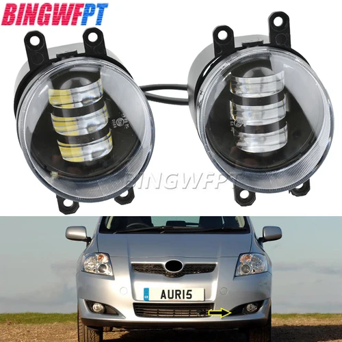 Imagen 1 del producto Luces LED de circulación diurna, Ojo de Ángel, + DRL, lente de corte, luces antiniebla para Toyota Auris E150 2007 2008 2009 2010 HSD 2011 2012, novedad