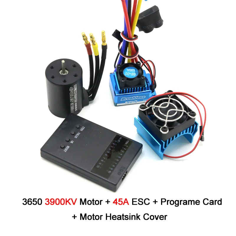 RC Motor 3650 3100KV / 3900KV / 4300KV / 5200KV Borstelloze Motor & 45A 60A 80A 120A ESC Combo Set voor 1:10 RC Auto RC Boot Deel