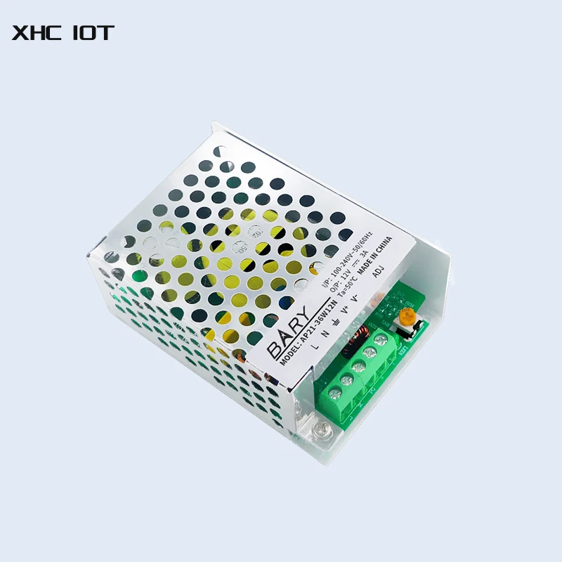 AC-DC 스위칭 전원 공급 장치 모듈, XHCIOT AP21-36W12N 화이트 알루미늄 합금 쉘, 100-250VAC, DC12V, 3000mA, 36W 출력