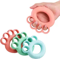 Silicone Hand Strengthener Gripper Training Expander Ring Finger Fitness Exercise Equipment