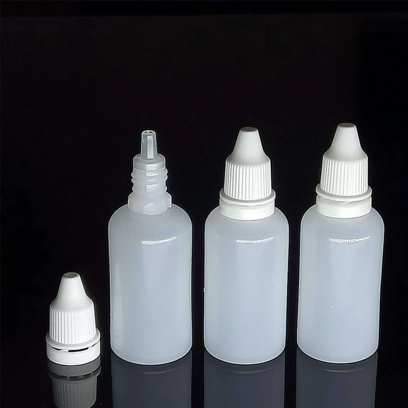 1000 adet 10ml/15ml/20ML boş plastik sıkılabilir damlalık şişeler göz sıvı damlalıklı doldurulabilir şişeler