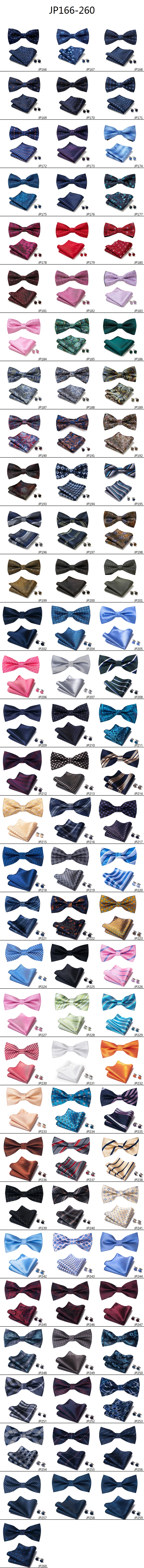 Great Quality Silver Office Butterfly Hanky Cufflink Set Bowtie For Men Geometric Hombre Formal Clothing