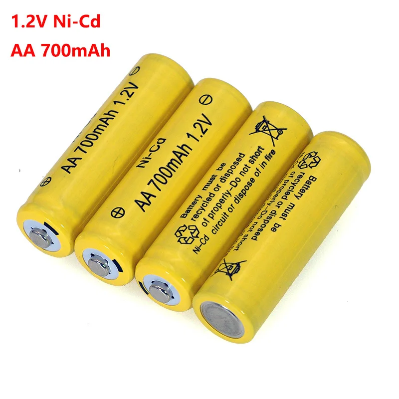 NI-CD AA Batteries 1.2v Rechargeable nicd Battery 1.2V Ni-Cd aa For Electric remote Control car Toy RC ues