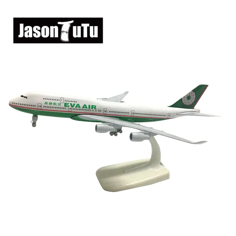 

Модель самолета JASON TUTU 20 см EVA Air, модель самолета Боинг 747, Литые металлические самолеты масштаба 1/300, Прямая поставка с завода