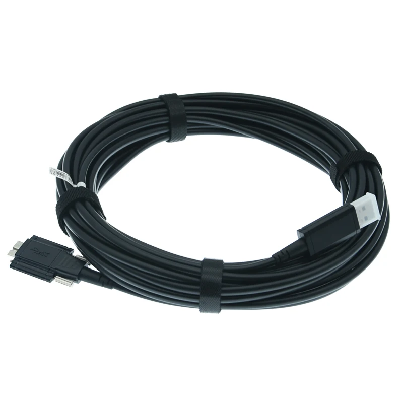 USB3.0 To Microb Industrial Camera Data Cable, High Flexible Drag Chain Cable, Optical Fiber High-speed Long Transmission