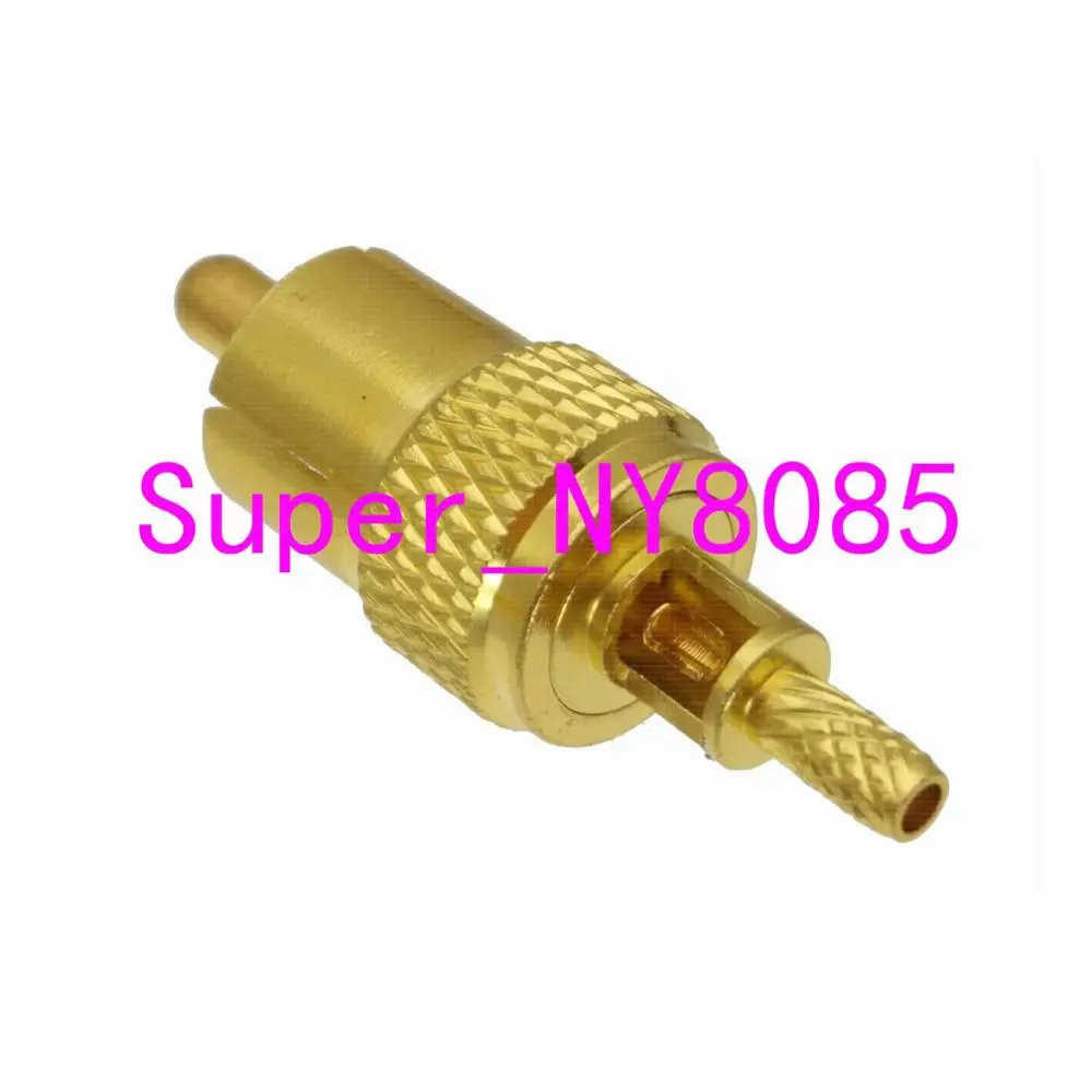 Conector RCA macho, engarce RG174 RG316 LMR100, cable recto