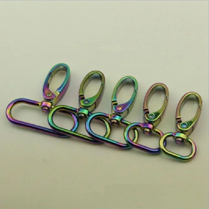 10pcs/50pcs 16mm 19mm 25mm 32mm 38mm colorful dog buckle chain connection buckle bag strap hook buckle hardware accessories