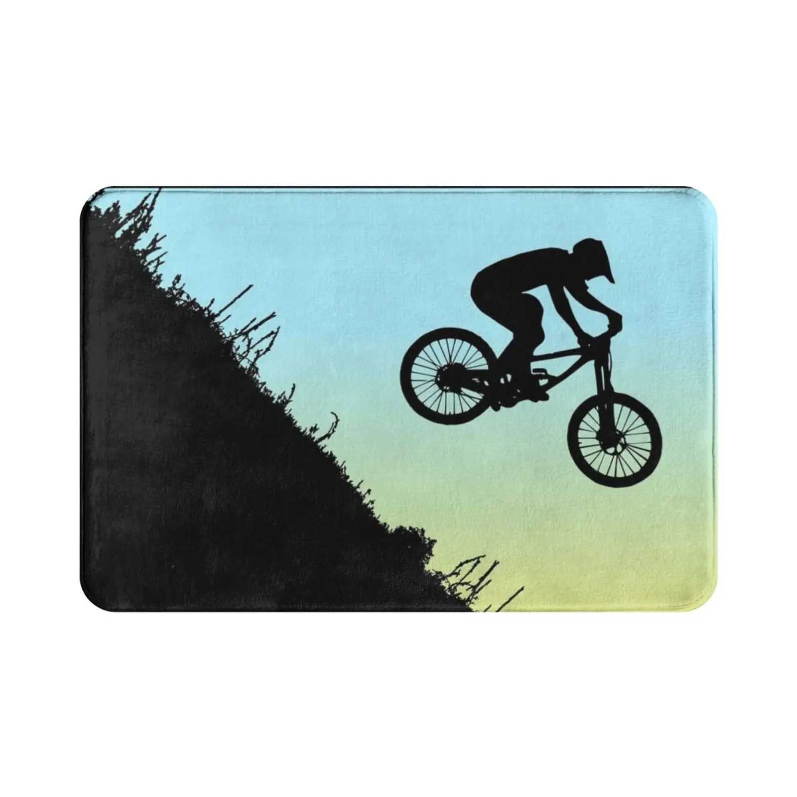 Mountain Bike Extream Downhill Carpet Mat Rug Cushion Soft Non-Slip Mountain Bike Bike Trail Running Adventure Mountain