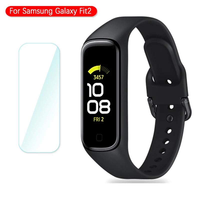 2個スクリーンプロテクターサムスンギアフィット2スマートウォッチ抗スクtpu超hd保護フィルム
