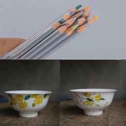 Pottery Art Underglaze Colored Pencils Ceramic DIY Painting Hand-Painted Hook Line Underglaze Color Lead Powder Pen Clay Tools