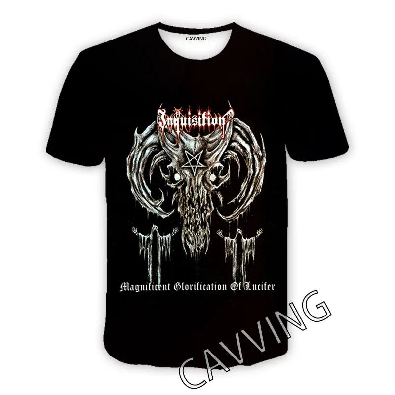 CAVVING 3D Printed  Inquisition Band  Casual T-shirts  Hip Hop Tee Shirts Harajuku Styles Tops Clothing for Men/women