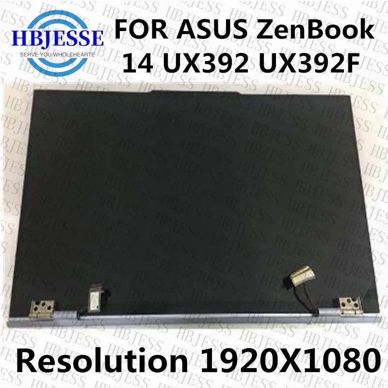 Original 14''lcd assembly FOR ASUS ZenBook 14 UX392 UX392FN UX392FA UX392F FHD 1080P LCD display Touch Screen with frame+Cover