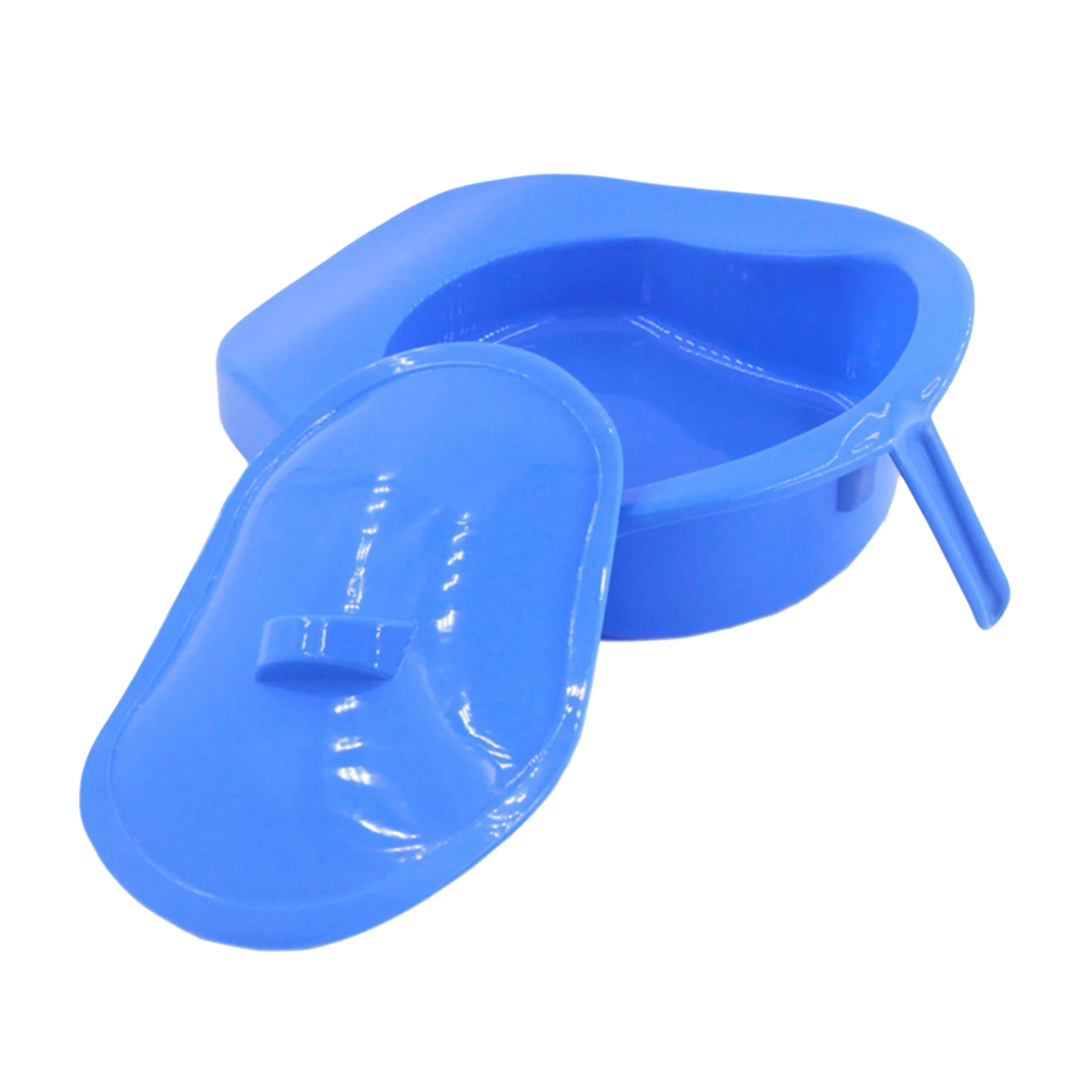 Bedpan Bed Pan with Lid Handle Emergency Device for Patient Women Men Large Capacity Bedpan Incontinence Aids Bed Pan