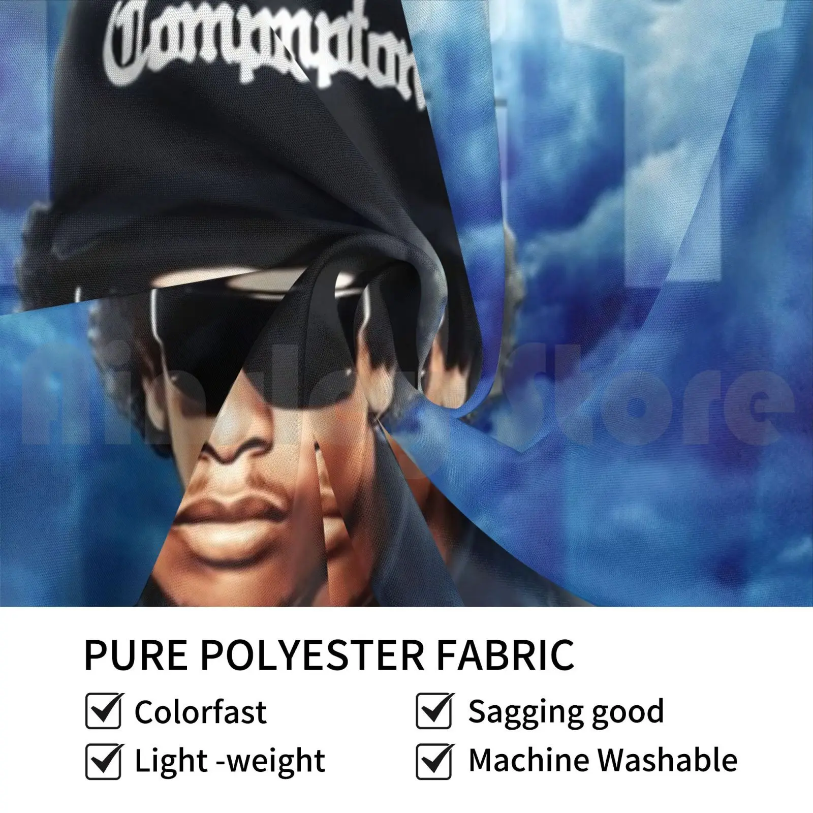 Eazy Duz It Tapestry غرفة المعيشة وغرفة النوم Easy E Ruthless West Coast Rap Nwa #2