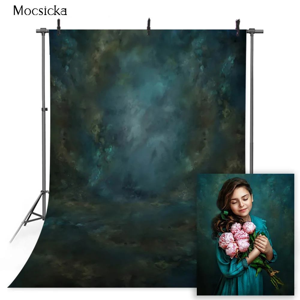 Vintage Abstract Backdrop for Photography Studio Newborn Kids Old Master Texture Adult Birthday Portrait Photo Background Props