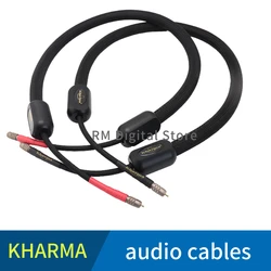 1 pair of hifi Audio Cable RCA terminal speaker cable