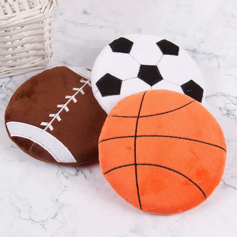 Funny Plush Flying Saucer Toys Dog Cat Toys Dog Game Flying Discs Resistant Chew Puppy Training Interactive Puppy Supplies