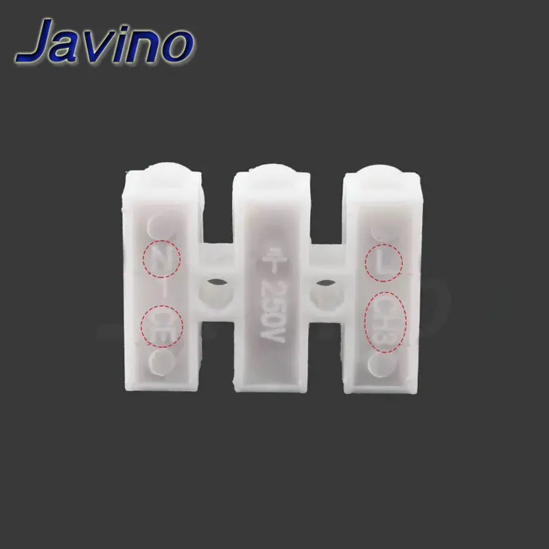 10PCS Fast Model CH-2 Wire Connector Splice Voltage 250V Wiring Terminal Block