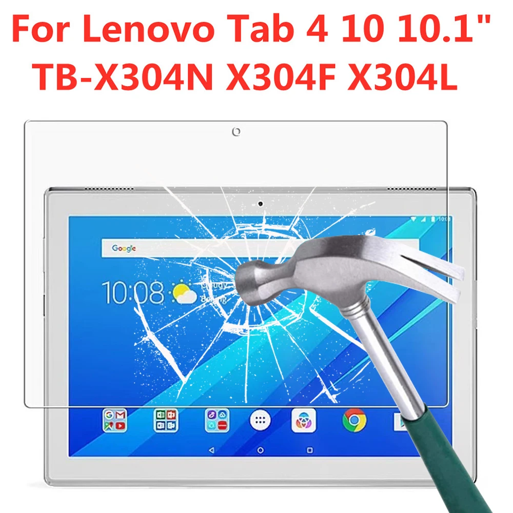 9H Tempered Glass For Lenovo Tab 4 10 10.1 Inch Screen Protector TB-X304N X304F X304L Anti Fingerprint HD Tablet Protective Film