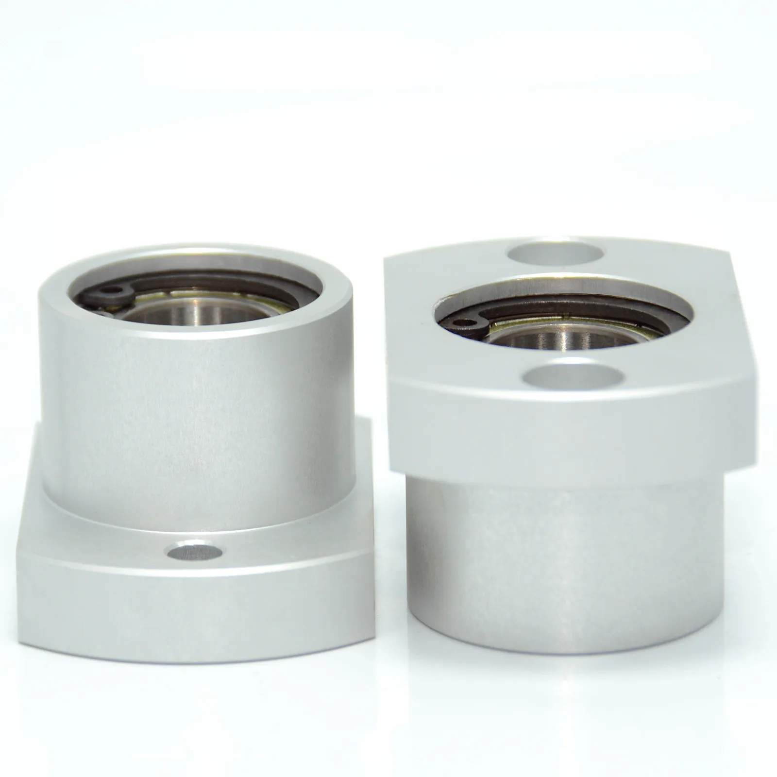 Rodamientos de aluminio con carcasas, accesorios para máquina de mascarillas, carcasa de rodamientos de tipo compacto, rodamientos dobles, diámetro 15mm-25mm