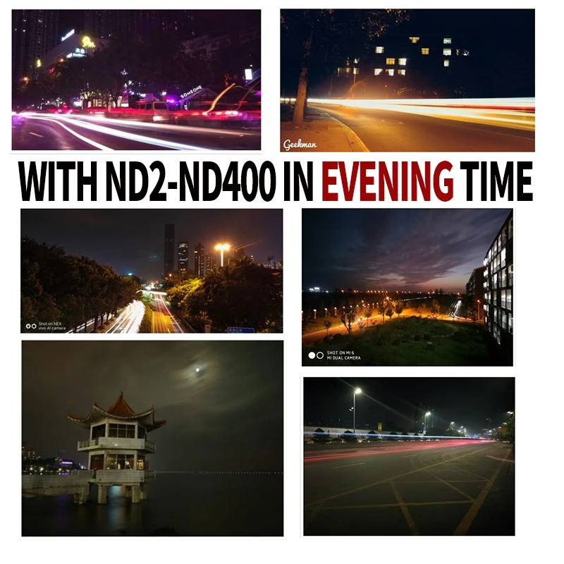 Iphone用37mm調整可能ニュートラルデンシティクリップオンND2-ND400携帯電話カメラフィルターレンズhuawei samsungandroid ios mobile